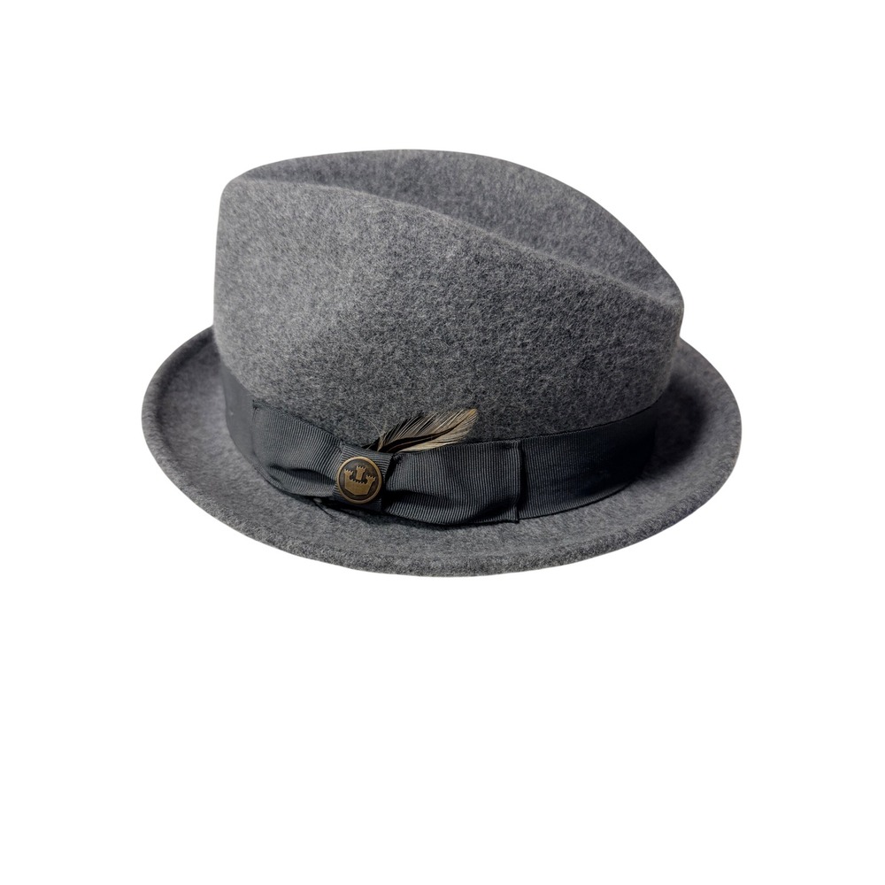 Goorin Bros Wool Fedora Trilby Hat Grey Size S